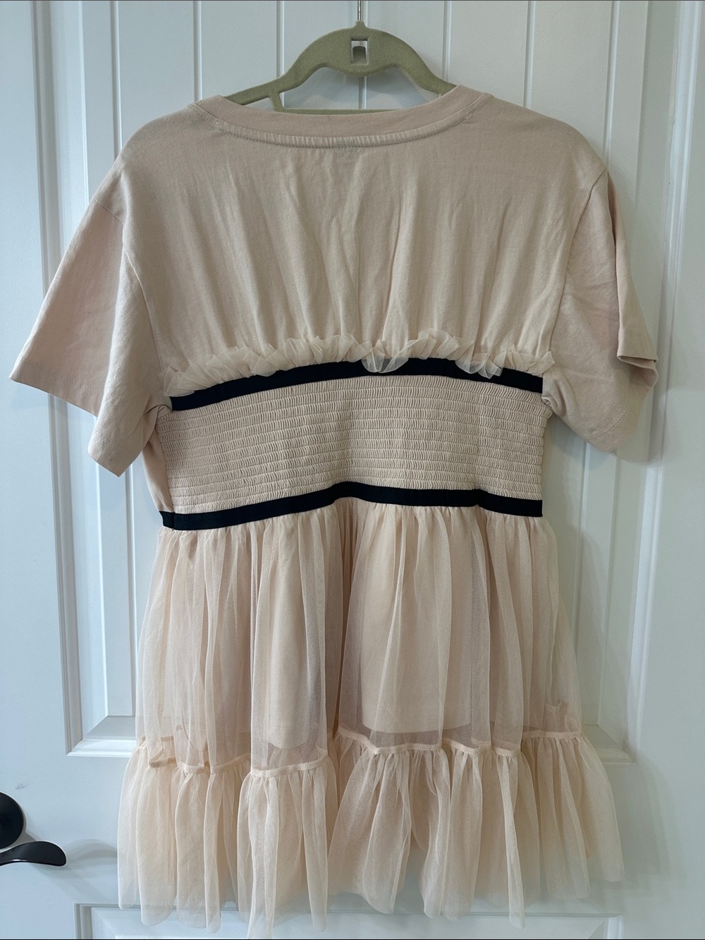 NWT! Anthropologie Pink Tulle T Shirt Size-M - Picture 4 of 4
